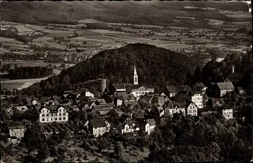 Ak Lindenfels im Odenwald, Fliegeraufnahme