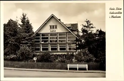 Ak Hahnenklee Bockswiese Goslar, Haus Luise, Bes. Dr. E. Kappesser, Krusestraße 97