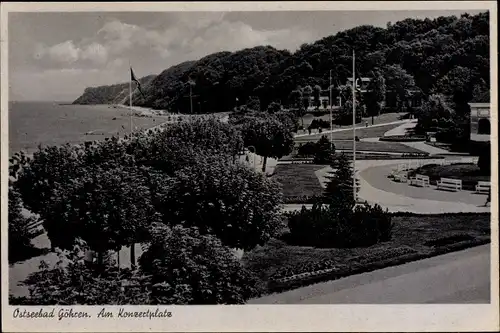 Ak Ostseebad Göhren auf Rügen, Am Konzertplatz