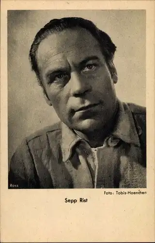 Ak Schauspieler Sepp Rist, Portrait