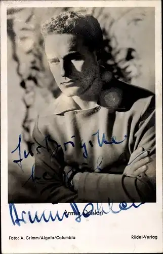 Ak Schauspieler Armin Dahlen, Portrait, Autogramm