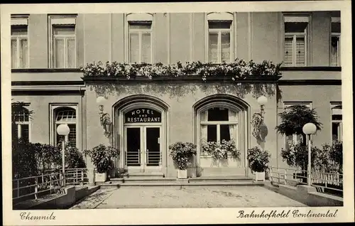 Ak Chemnitz Sachsen, Bahnhofhotel Continental