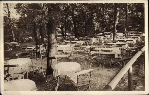 Ak Kleinschirma Oberschöna in Sachsen, Waldcafe