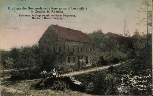 Ak Zettlitz in Sachsen, Sommerfrische Lochmühle