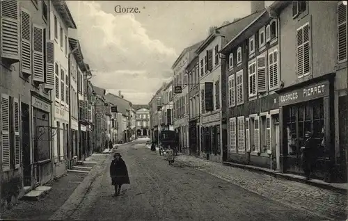 Ak Gorze Moselle, Straßenpartie