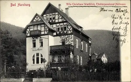 Ak Bad Harzburg in Niedersachsen, Villa Christiane Waldblick, Töchterpensionat Hellmann