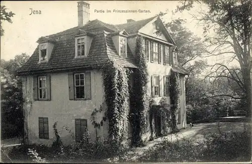 Ak Jena in Thüringen, Partie im Prinzessinnen Garten