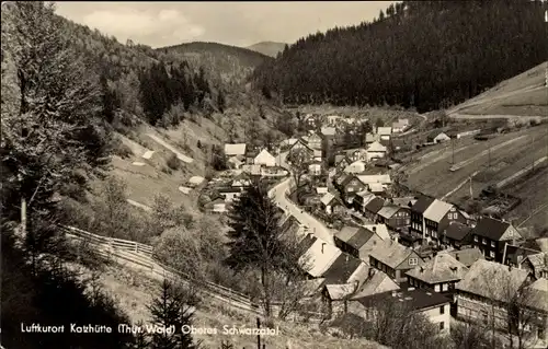 Ak Katzhütte im Schwarzatal, Blick auf den Ort