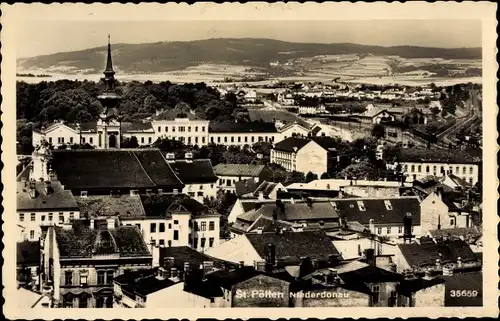 Ak Sankt Pölten in Niederösterreich, Blick auf den Ort