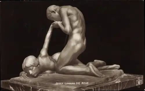 Ak Plastik Die Reue, Josef Limburg