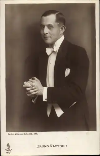 Ak Schauspieler Bruno Kastner, Portrait