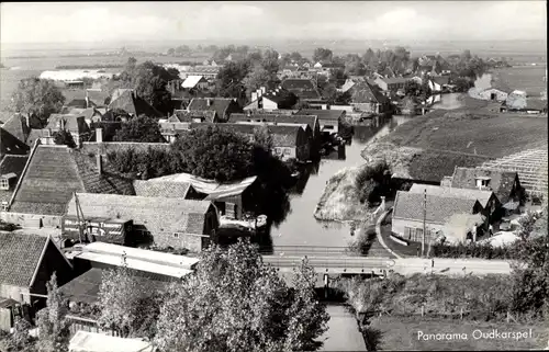 Ak Oudkarspel Nordholland, Panorama, Vogelvlucht