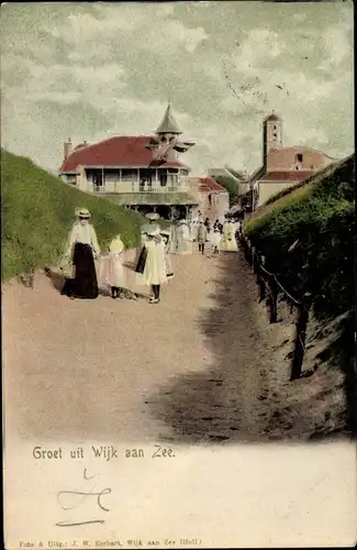 Ak Wijk aan Zee Beverwijk Nordholland, Strandgezicht