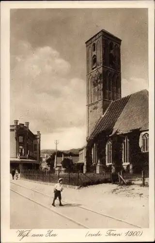 Ak Wijk aan Zee Beverwijk Nordholland, Kerk, Oude Toren