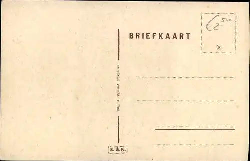 Ak Enkhuizen Nordholland, Oude gevel Breedstraat