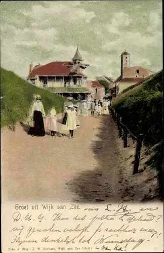 Ak Wijk aan Zee Beverwijk Nordholland, Strandgezicht