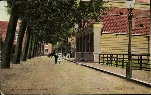 Ak Zaandam Zaanstad Nordholland, Westzijde