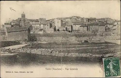 Ak Viens Vaucluse, Vue Generale