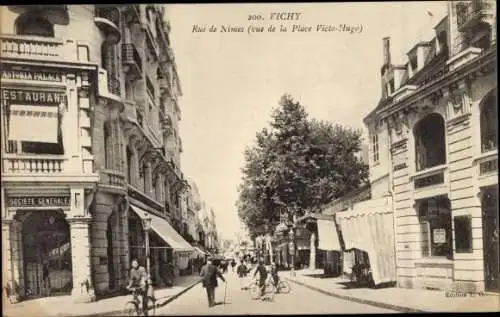 Ak Vichy Allier, Rue de Nimes