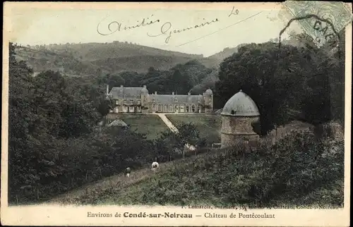 Ak Pontécoulant Calvados, Le Chateau