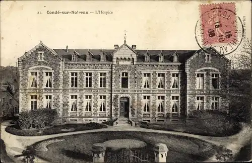 Ak Condé sur Noireau Calvados, L'Hospice