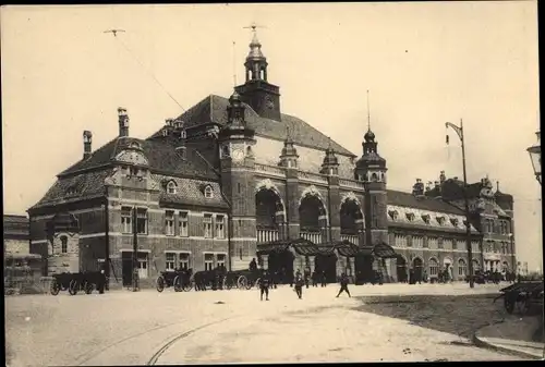 Ak Hansestadt Lübeck, Bahnhof