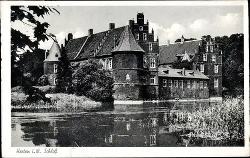 Ak Herten bei Recklinghausen, Schloss, See