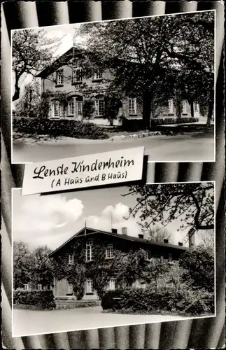 Ak Lenste Grömitz in Ostholstein, Kinderheim, Haus A und B