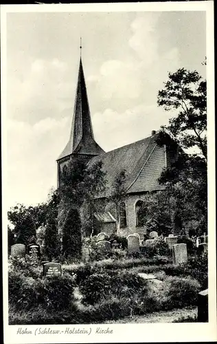 Ak Hohn in Schleswig Holstein, Kirche