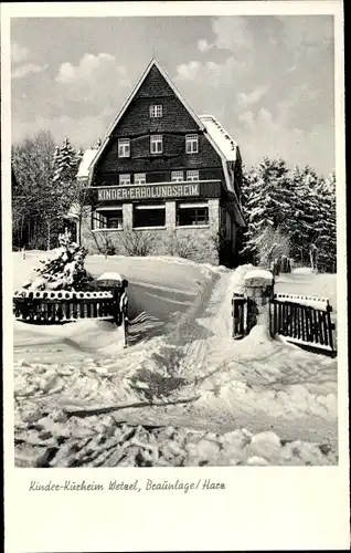 Ak Braunlage im Oberharz, Kinderkurheim Wetzel