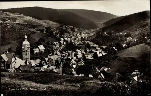 Ak Lauscha im thüringischen Kreis Sonneberg, Panorama