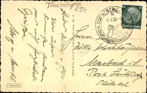 Ak Sonneberg in Thüringen, Gesamtansicht