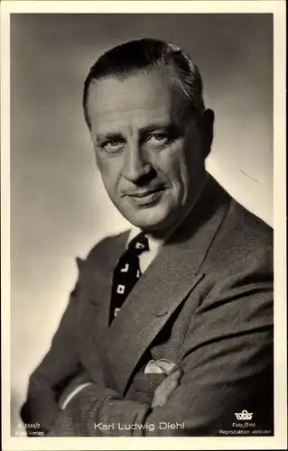 Ak Schauspieler Karl Ludwig Diehl, Portrait
