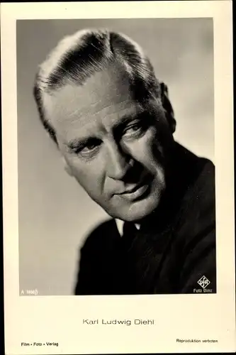 Ak Schauspieler Karl Ludwig Diehl, Portrait