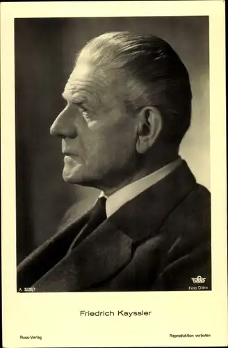 Ak Schauspieler Friedrich Kayssler, Profilansicht, Ross 3226/1