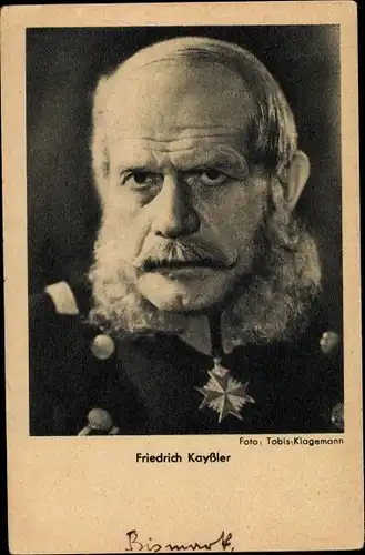 Ak Schauspieler Friedrich Kayßler, Portrait, Als Kaiser Franz Joseph I., Ross Verlag