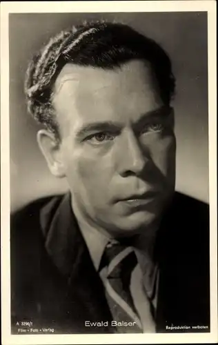 Ak Schauspieler Ewald Balser, Portrait
