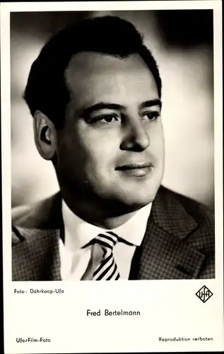 Ak Schauspieler Fred Bertelmann, Portrait, Krawatte