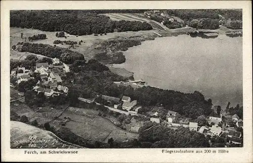 Ak Ferch am Schwielowsee, Fliegeraufnahme