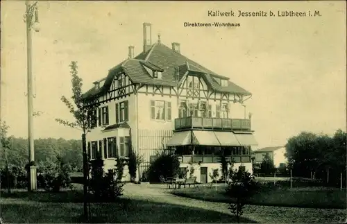 Ak Jessenitz Lübtheen in Mecklenburg, Kaliwerk, Direktorenwohnhaus