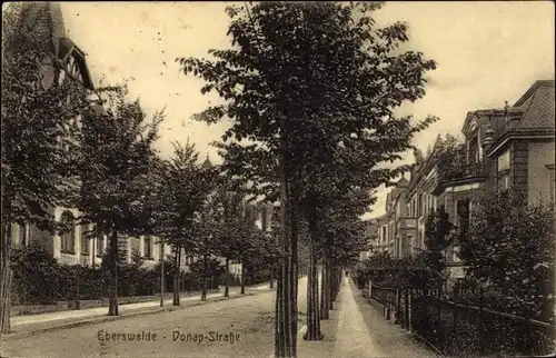 Ak Eberswalde im Kreis Barnim, Donap Straße