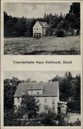 Ak Elend Oberharz am Brocken, Fremdenheim Haus Kohlrusch