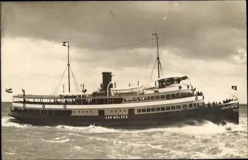 Foto Ak Dampferschiff Fährschiff MS Jan Moseln