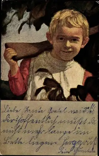 Künstler Ak Zumbusch, Ludwig von, Der kleine Schütze, Serie 33 295