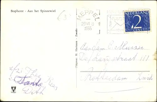 Ak Staphorst Overijssel Niederlande, Aan het Spinnewiel