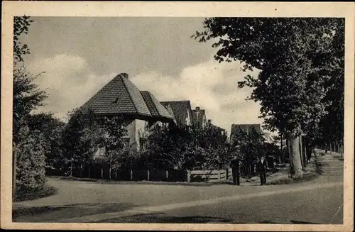 Ak Steenwijk Overijssel, Gagelweg, Stadtpartie, Häuser, Bäume