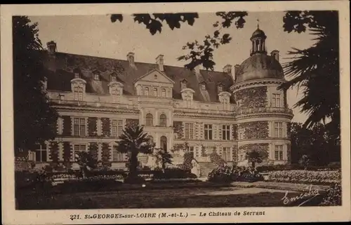 Ak Saint Georges sur Loire Maine et Loire, Le Chateau de Serrant