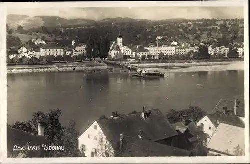 Ak Aschach an der Donau Oberösterreich, Blick auf den Ort