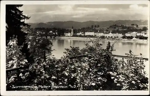 Ak Aschach an der Donau Oberösterreich, Blick auf den Ort