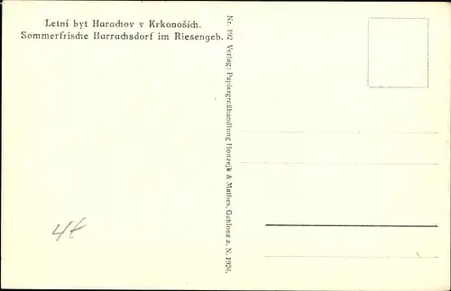 Ak Harrachov Harrachsdorf Riesengebirge Region Reichenberg, Ortspanorama